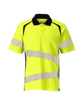 Pikéskjorte hi-vis gul/svart, klasse 2, MASCOT ACCELERATE SAFE