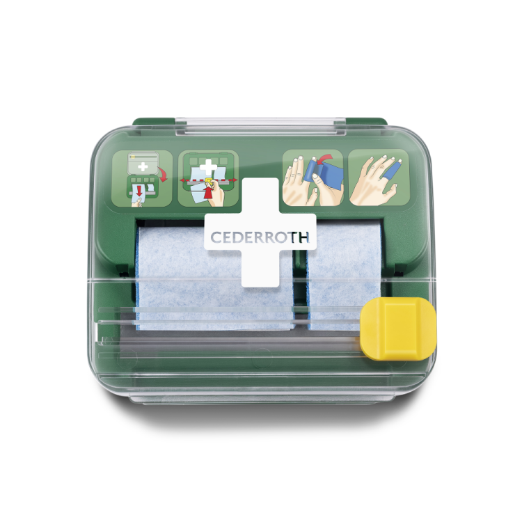 Dispenser med Soft Foam bandasje, 2 i 1